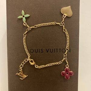 Authentic, Vintage, Louis Vuitton charm bracelet.